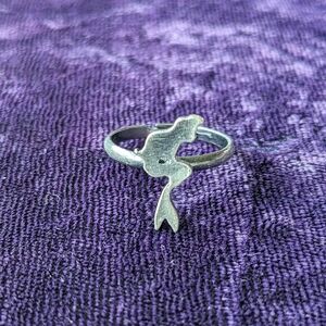 Disney Mermaid Ring, Silver Color, Adjustable Size